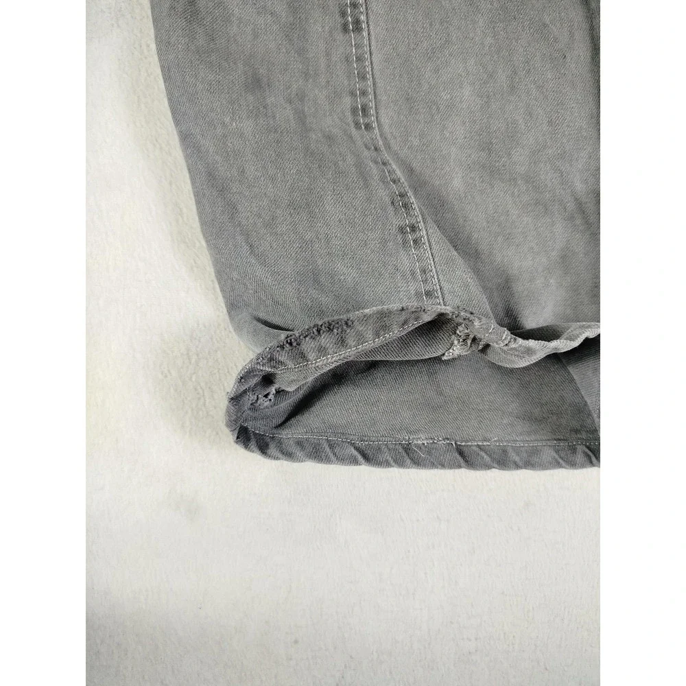 AFRM Jeans Womens 26 Gray Parker Cargo Baggy Streetwear Rave Wear Parachute Y2K